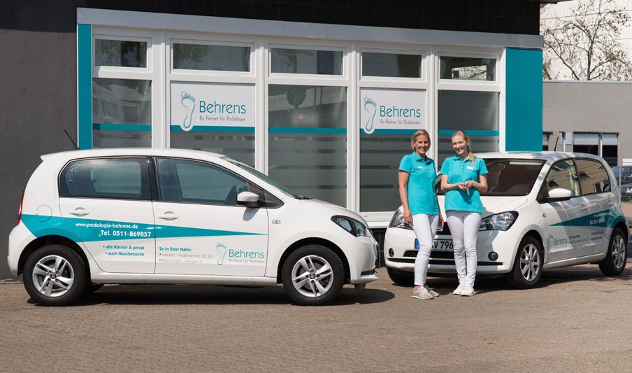 Podologiezentrum Behrens - Praxis für Podologie GmbH & Co KG in Laatzen, Hausbesuche mit dem Firmenwagen